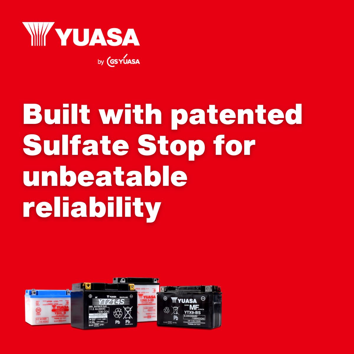 Yuasa YTZ7S Factory Activated YTZ High Performance AGM Battery