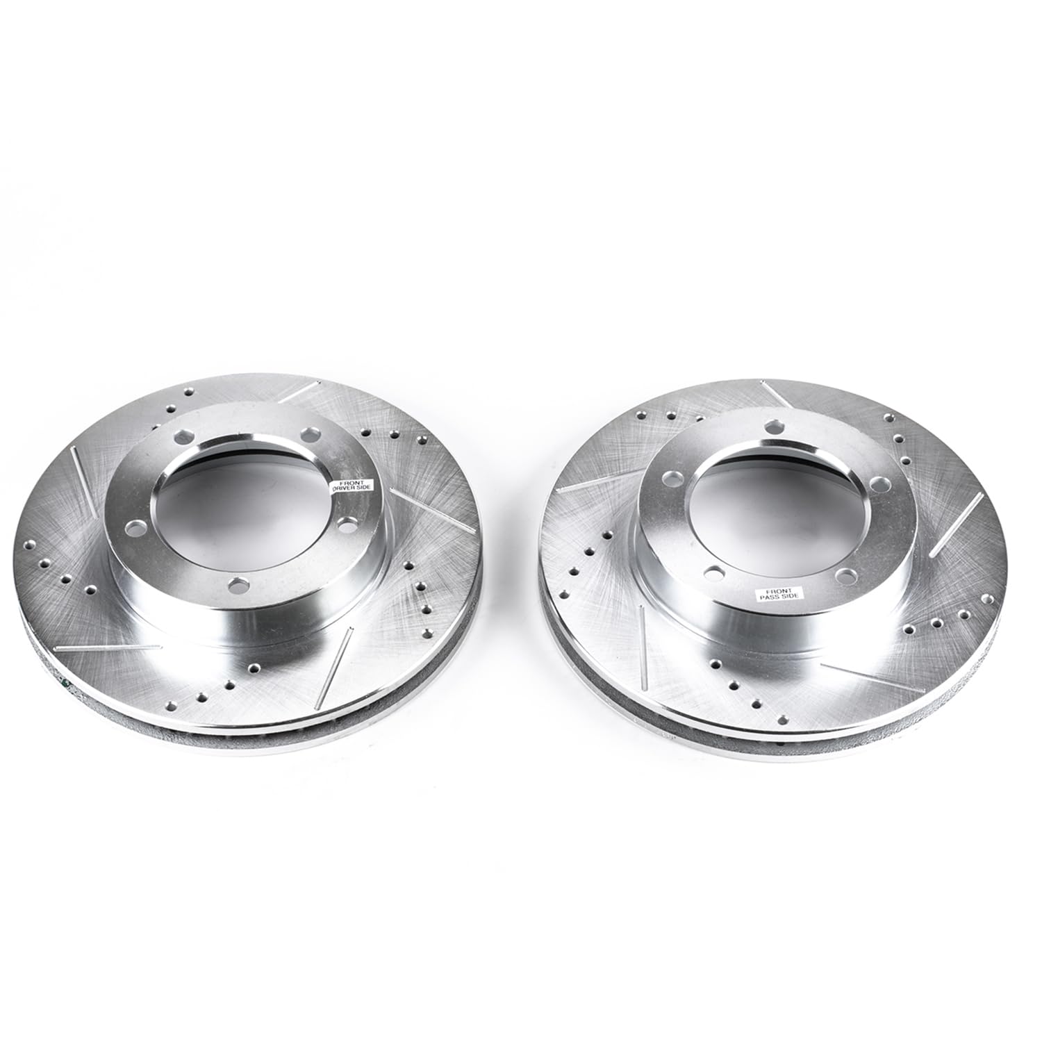 Power Stop Front JBR735XPR Drilled & Slotted Rotor Pair For Lexus LX470 1998-2007, Toyota Land Cruiser 1998-2007 [Model Specific]