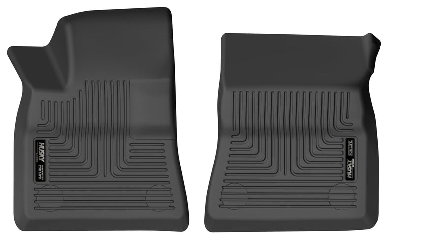 Weatherbeater Husky Liners Floor Mats | Fits 2021-2025 Ford Mustang Mach-E | Front Row, 1-pc Black - 15621