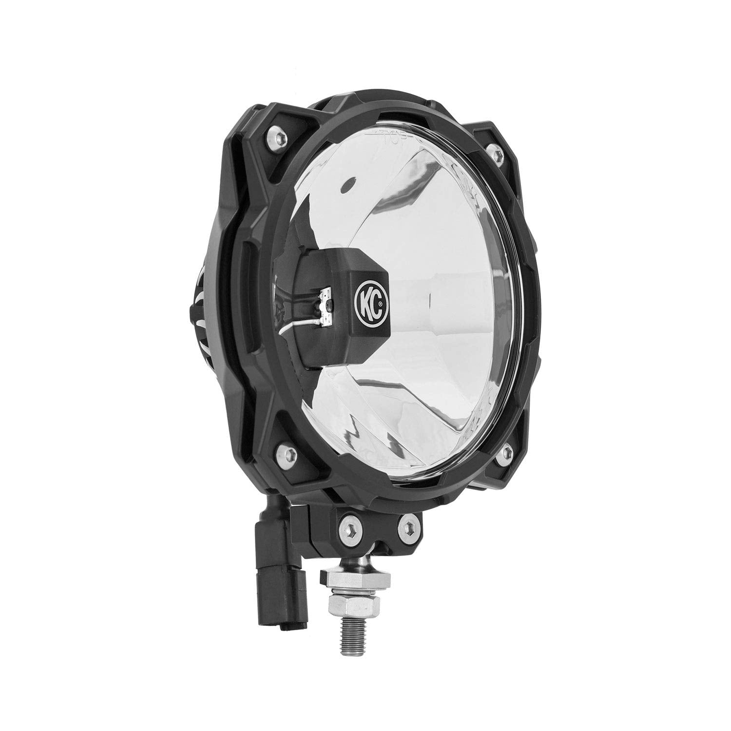 KC HiLiTES Gravity LED Pro6 91303 Single SAE/ECE Driving Beam with Wiring Harness and Illuminated LED Light Switch - Pair Pack System