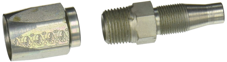 Field Attachable Gates 8C5E-6RMP for C5E Hose, Male Pipe NPTF, 30 Cone Seat, Steel, 13/32" ID