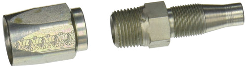 Field Attachable Gates 8C5E-6RMP for C5E Hose, Male Pipe NPTF, 30 Cone Seat, Steel, 13/32" ID