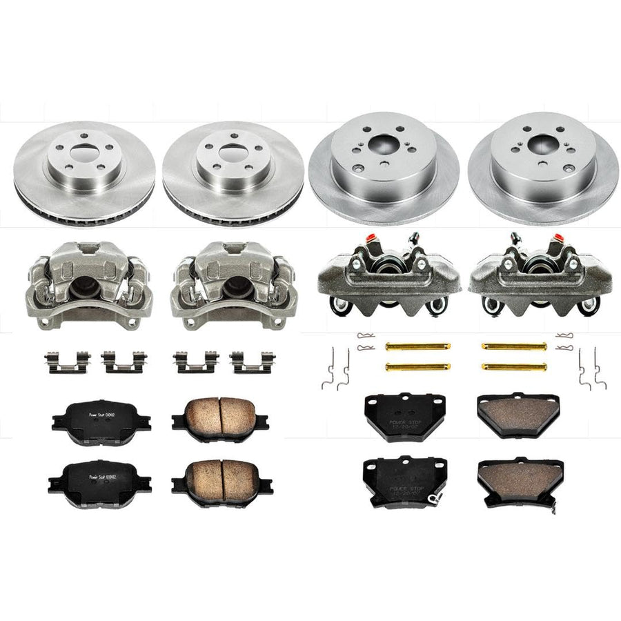 Power Stop KCOE2314A 1-Click Autospecialty OE Replacement Brake Kit with Calipers For Toyota Celica 2003-2005 [Model Specific]