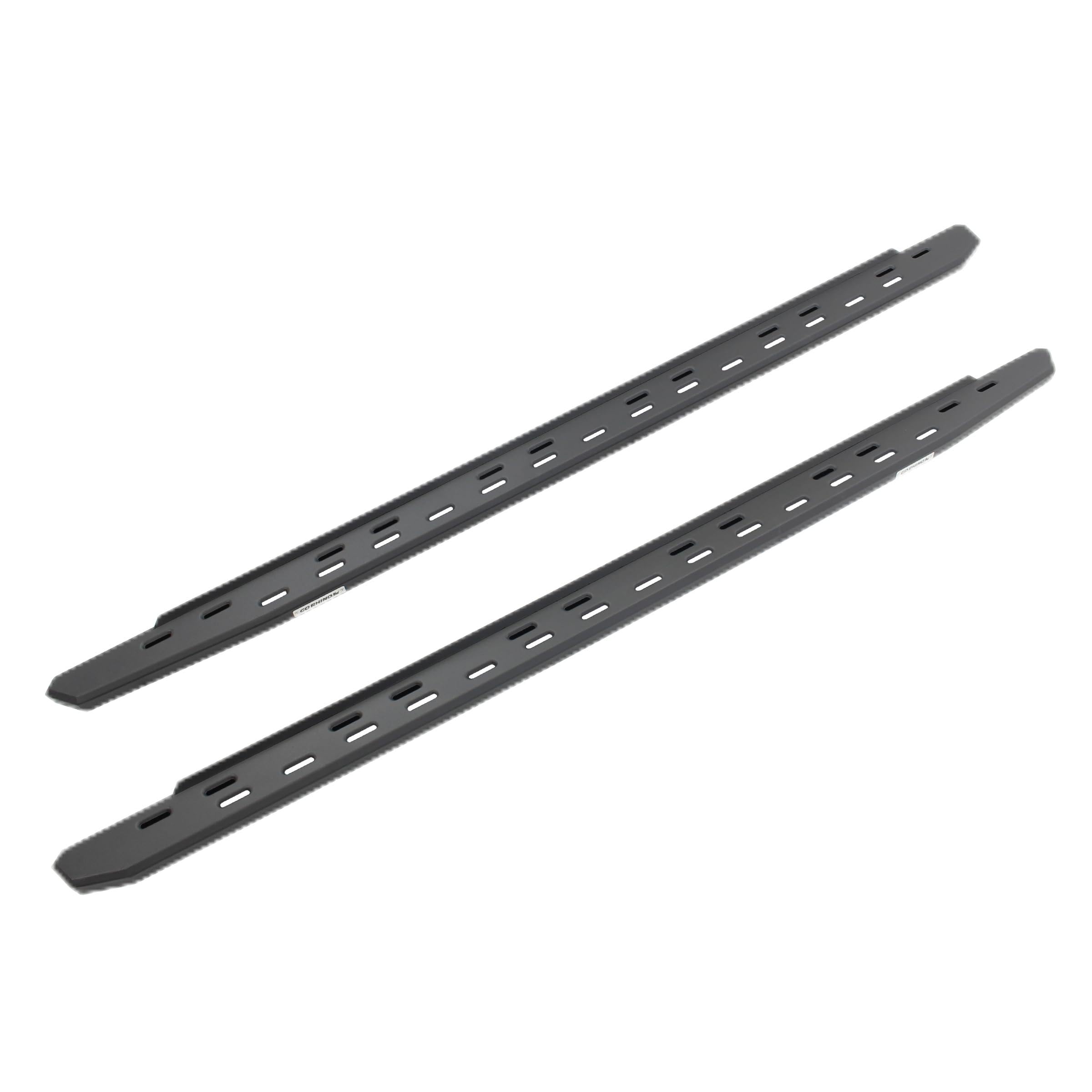 RB30 Slim Line Go Rhino Running Boards | 80", Galvanized Steel, Textured Black | 69600080SPC