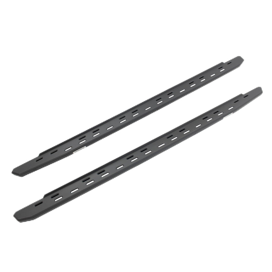 RB30 Slim Line Go Rhino Running Boards | 80", Galvanized Steel, Textured Black | 69600080SPC