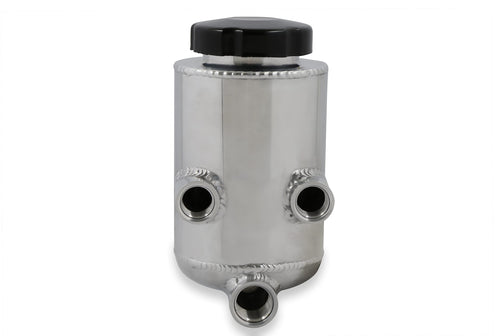 198-211 Holley Power Steering Remote Reservoir Polished Aluminum