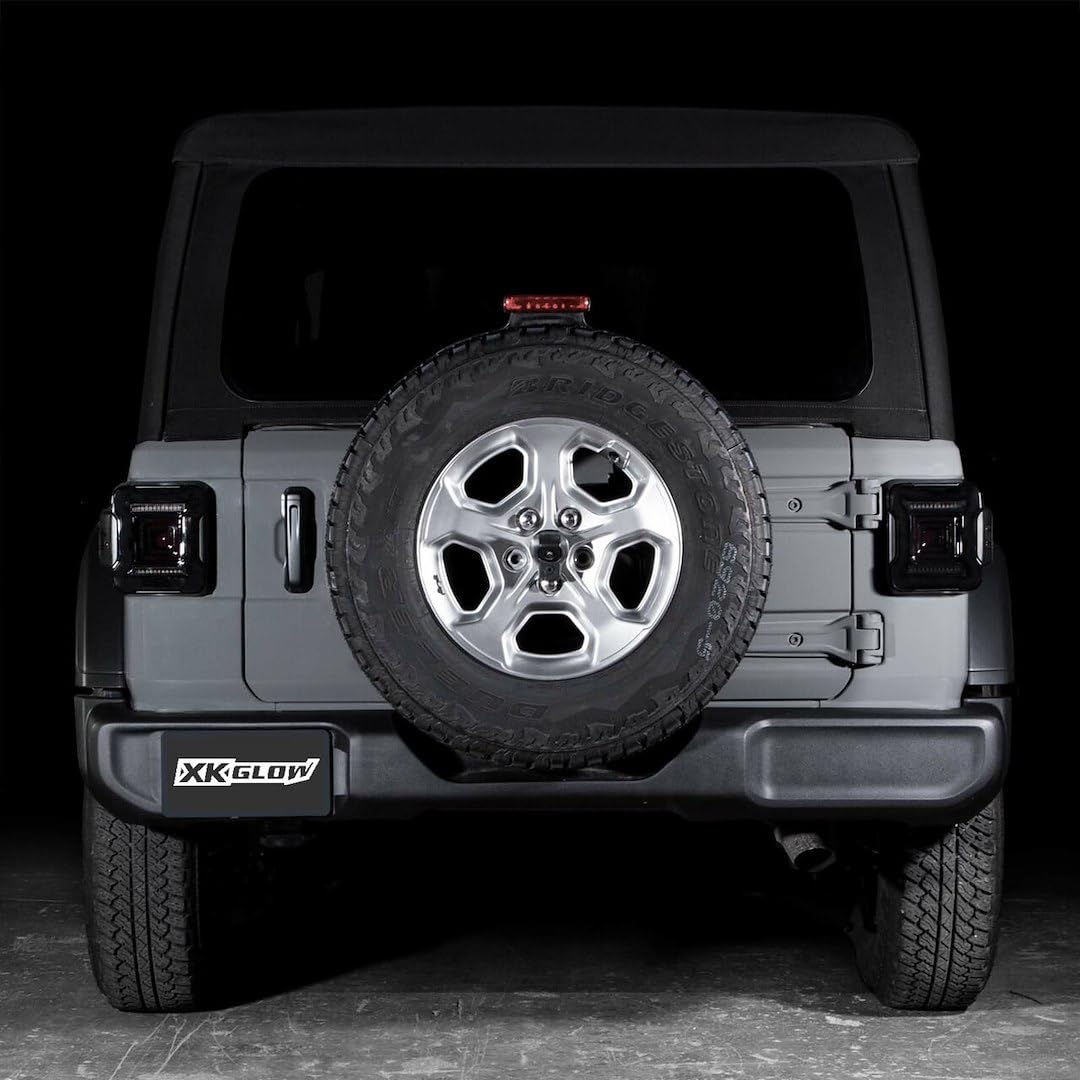 LED Smoked Lens Tail Light Kit XKGLOW for Jeep Wrangler JL with Brake Turn Reverse