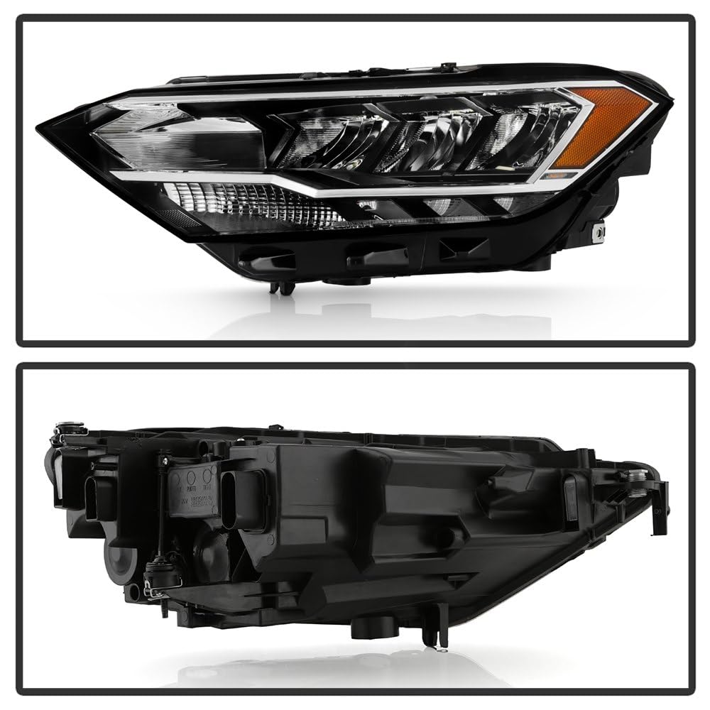 VW Jetta Spyder (OE) 19-22 S/Sport/SE (Not Fit SEL) High Low Beam LED Headlight - Low Beam-LED ; High Beam-LED ; Signal-PWY24(Included) - OE Left