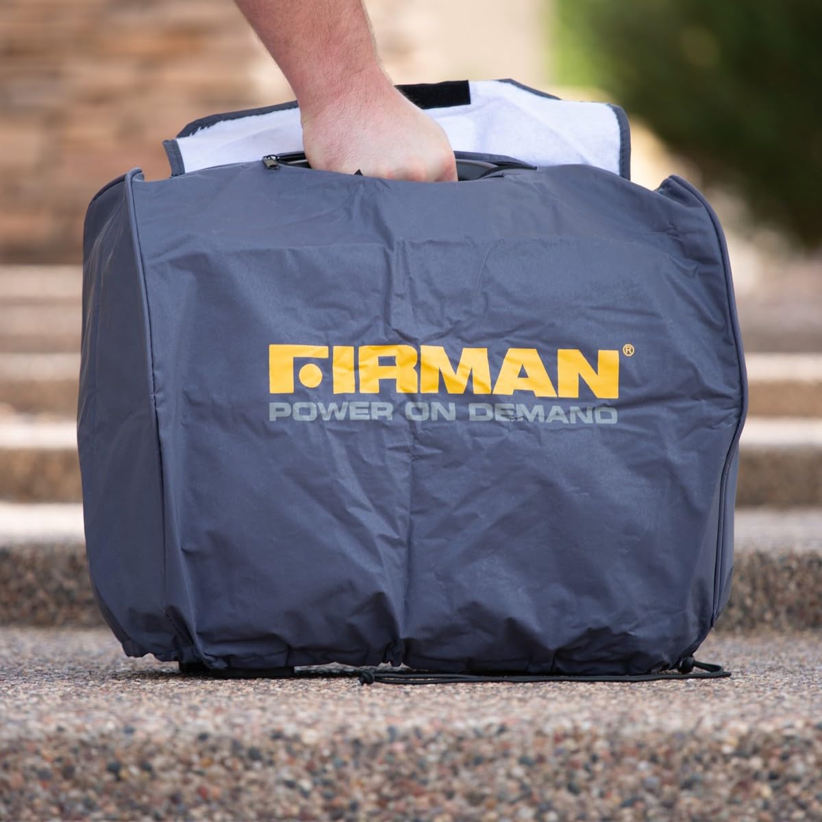 FIRMAN 1008 Portable Generator Cover for Small Size 1500 to 2200W Inverter Generators, Waterproof and Weatherproof Protective Tarp, Heavy Duty, UV Resistant, Dustproof, All-Season Storage Cover