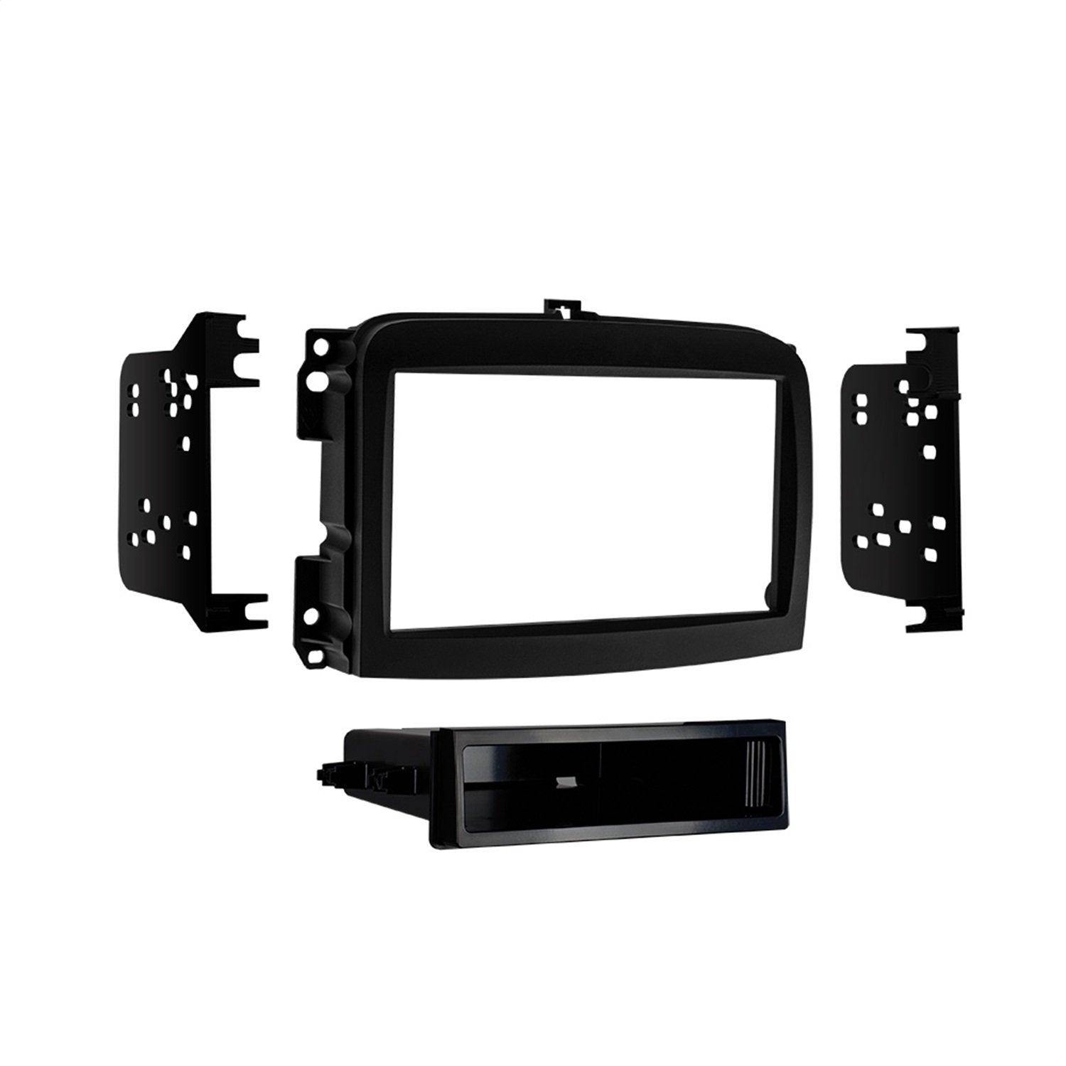 Metra Single/Double DIN 99-6521B Dash Kit for 2014 and Fiat 500L (Black)