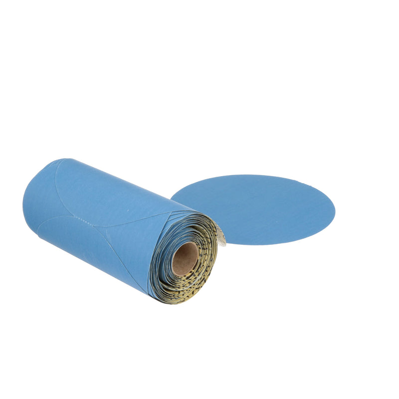 3M Blue Stikit Abrasive Disc Roll, 36211, No Hole, 6 in, 400+ Grade, Pack of 100, Automotive Sanding Discs for Coating Removal, Body Repair, Auto Sanding, Primer Sanding