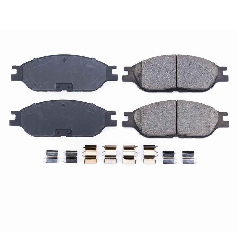 Power Stop Brake Kit Front For Ford Windstar 1999-03 - Ceramic Brake Pads With Installation Hardware, 17-803