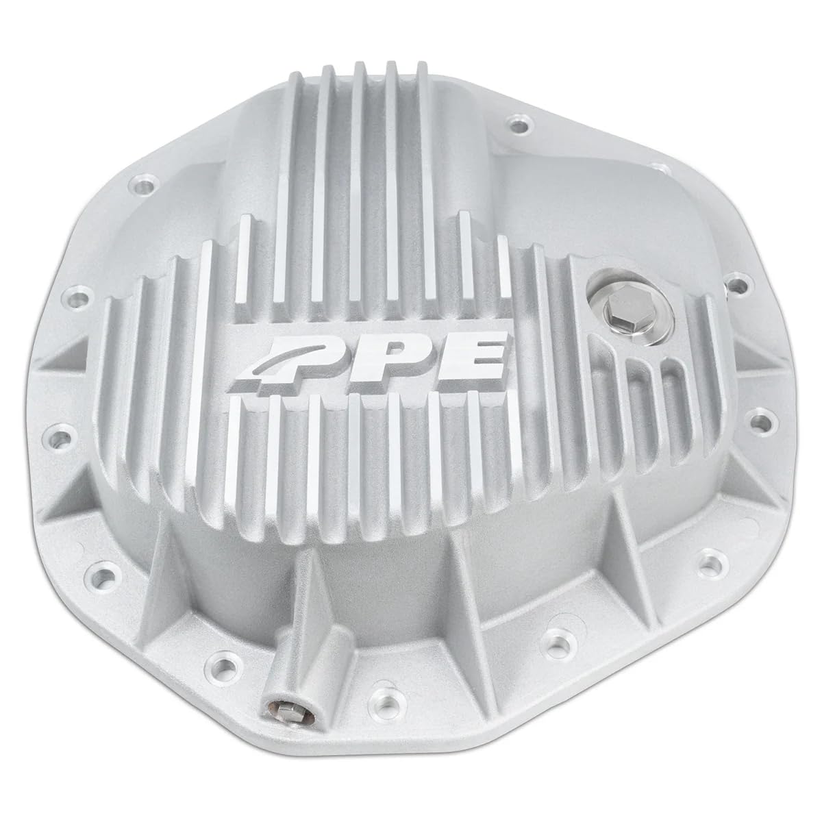 Heavy Duty PPE Rear Differential Cover 138053010 (Brushed) Compatible with 2020+ GM 2500HD/3500HD