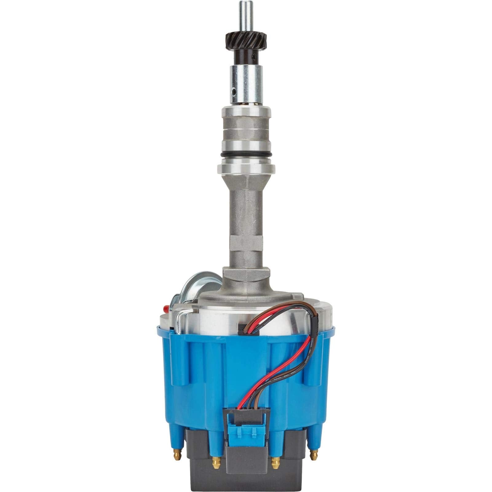 Flame-Thrower Blue Cap PerTronix Machined Housing Distributor HEI for Ford Small Block