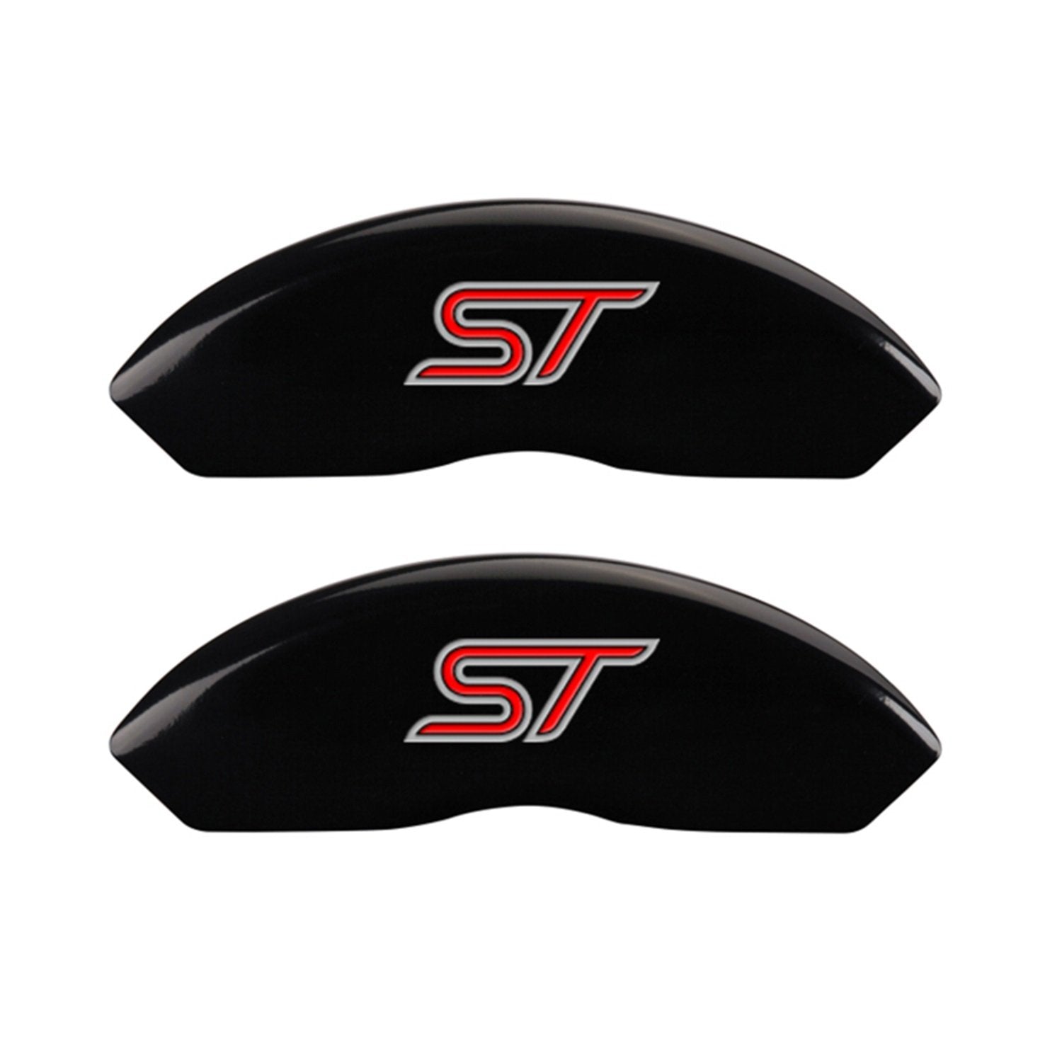 Black MGP Caliper Covers Engraved with Silver ST(No Bolts) 10119SST1BK (Set of 4)