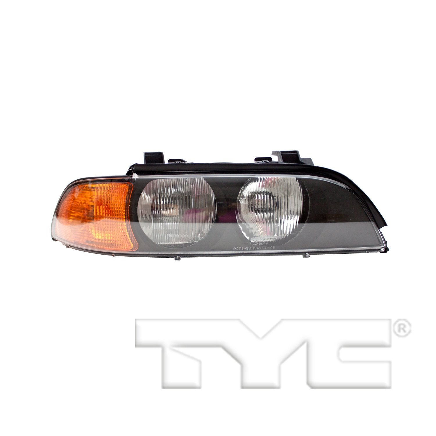 Right TYC Headlight Assembly Compatible with 1999-2000 BMW 5 Series