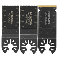 Dremel Oscillating MM488B Multitool Blade Variety Pack, Universal Flush Cut Saw Blades
