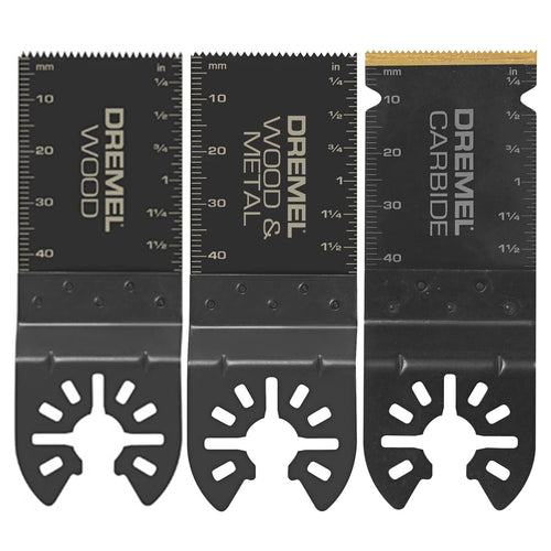 Dremel Oscillating MM488B Multitool Blade Variety Pack, Universal Flush Cut Saw Blades