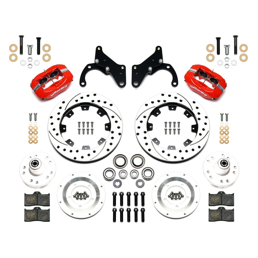 Front FDLI Kit,12.19", Drilled, Red
