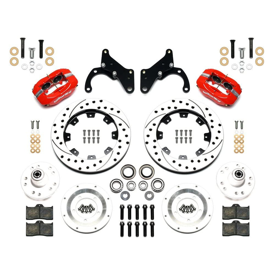 Front FDLI Kit,12.19", Drilled, Red