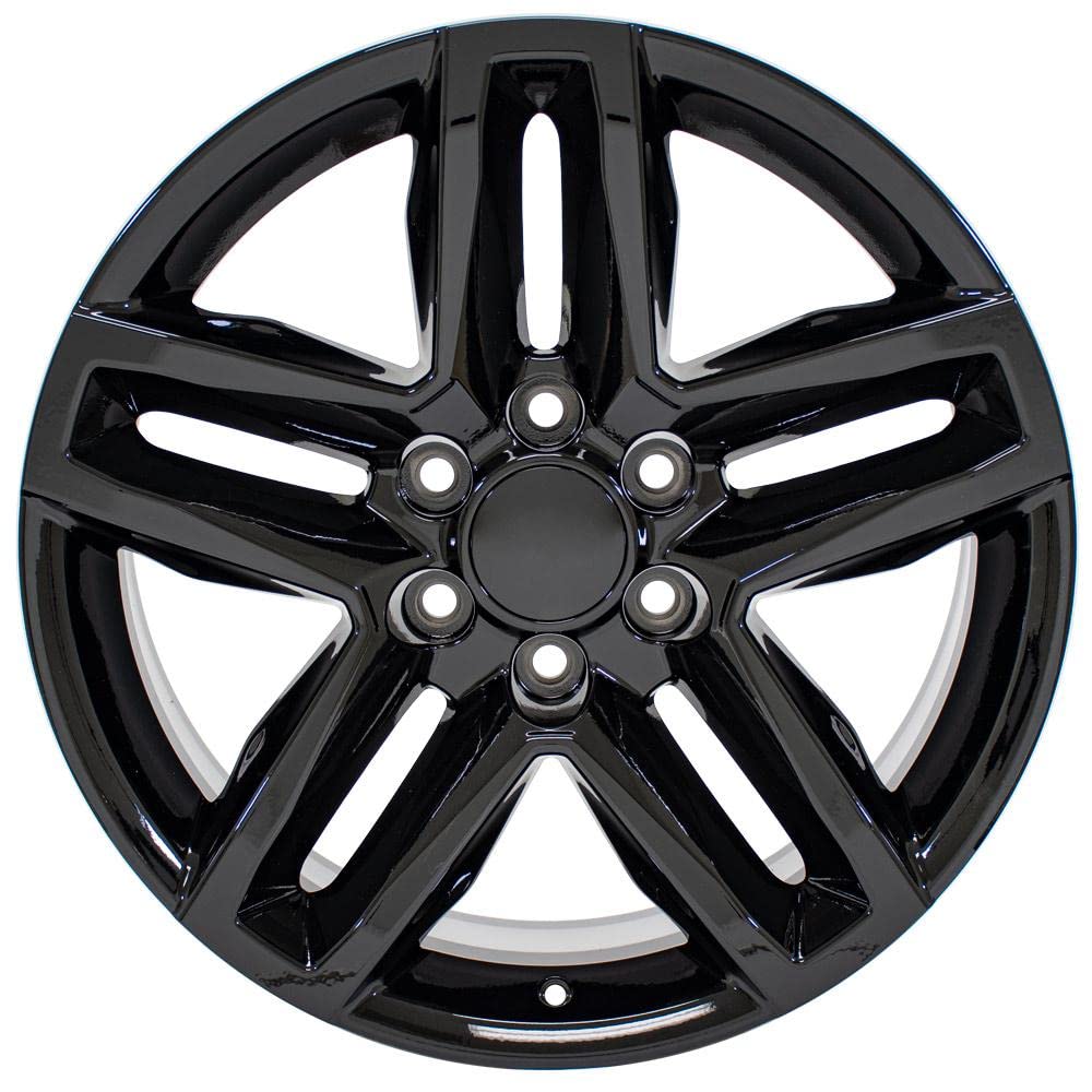 20 Inch OE Wheels CV34B Rim Fits Silverado 1500 Trail Boss Style 6x139.7 20x9 Gloss Black - Hollander 5911 (1)