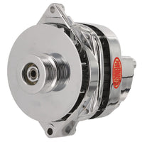 Alt GM CS144 Powermaster Chrome 170A 6 grv Pulley/Baffle Str MTG Unthreaded MTG Ear for Impala etc 1-Wire or OE