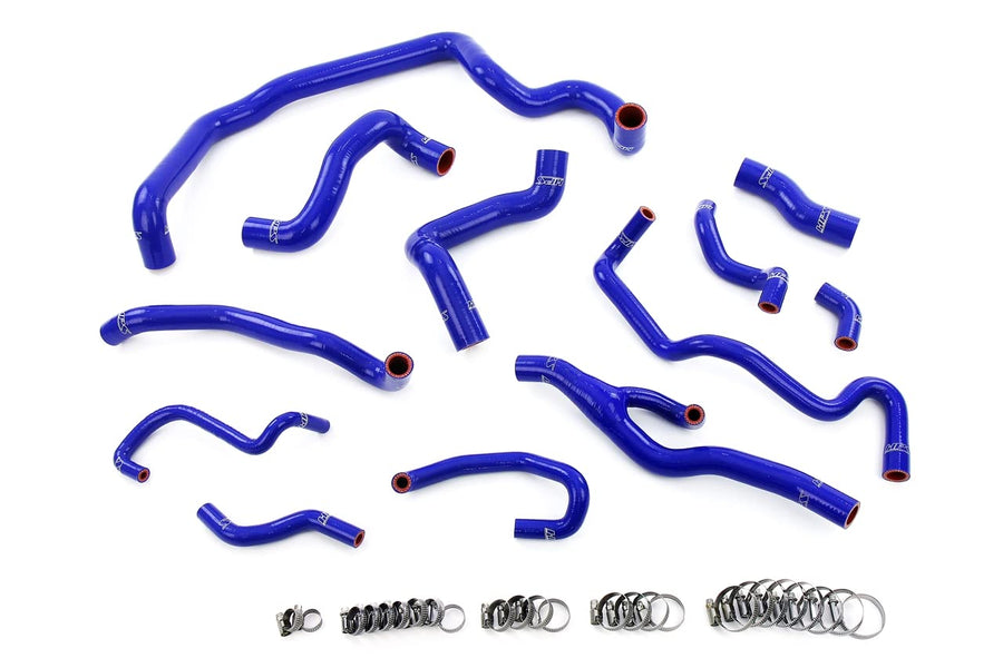 HPS Performance Blue Silicone Radiator, Water Pump, Heater, Expansion Tank Coolant Hoses Compatible for 2007-2010 Mini Cooper 1.6L Turbo (N14) Auto Trans, 57-2000-BLUE