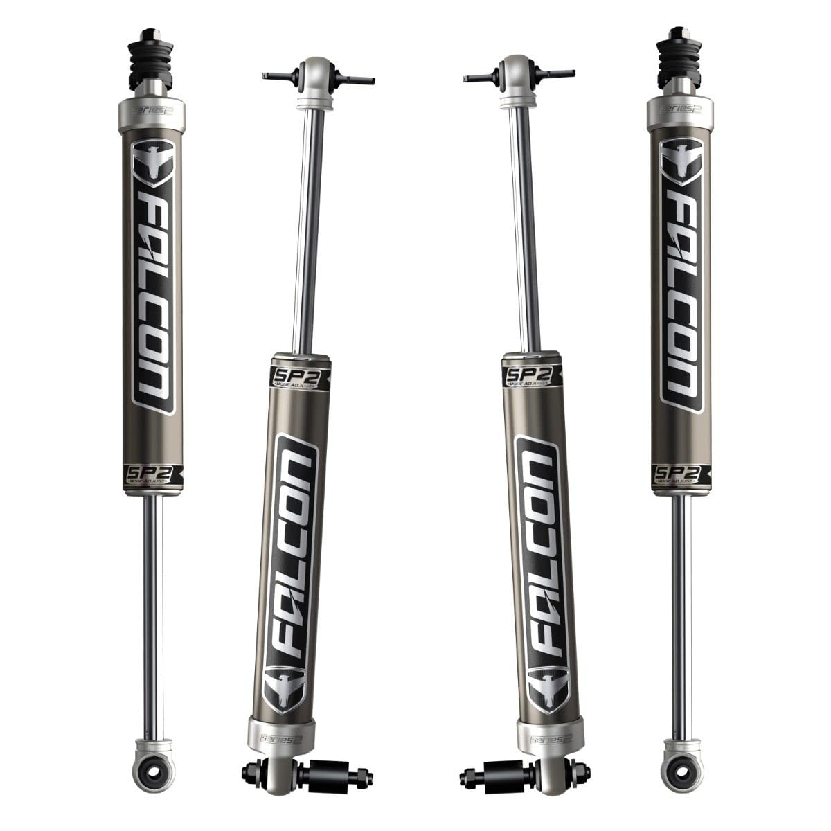Falcon JK 2DR SP2 2.1 Monotube Shock Kit (4–6” Lift)
