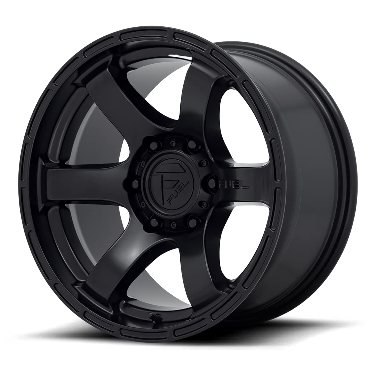 17x9 D766 RUSH, Bolt Pattern: 6x5.5/, Offset: 1, SATIN BLACK, set of 1