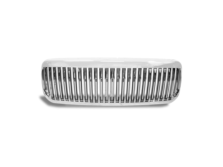Vertical Front Hood Grille Armordillo USA 7148260 - Chrome Fits 1999-2004 Ford F250 F-250 / F350 F-350 / F450 F-450 Super Duty