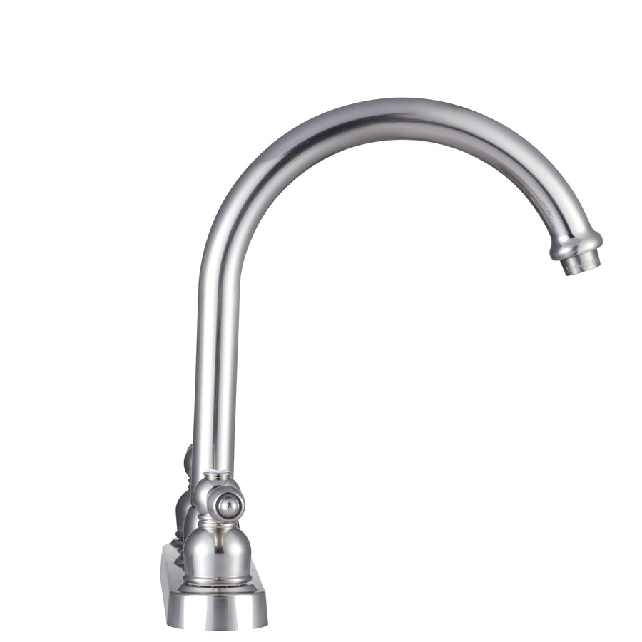 Dura Faucet RV DF-PK340L-SN Non-Metallic Kitchen Sink Faucet (Brushed Satin Nickel) J-Spout