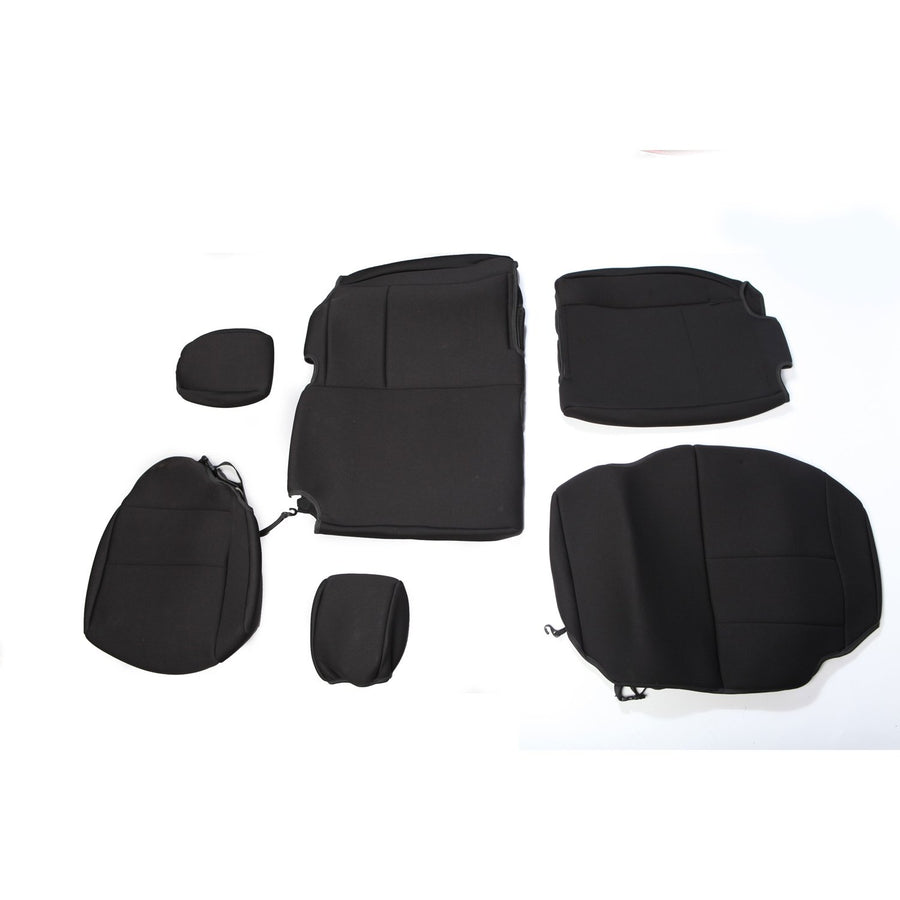 Rugged Ridge Seat Cover, Rear, Neoprene Black 13264.01; 07-18 Jeep Wrangler JKU