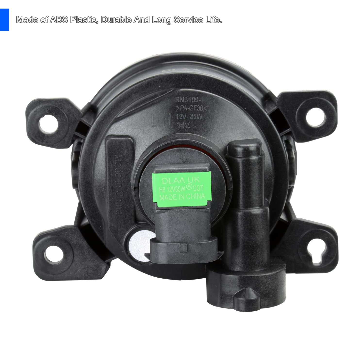Fog Lights SPEC-D TUNING + Switch + Bezel + Bulbs Compatible with 2022-2023 Honda Civic, Left + Right Pair Assembly