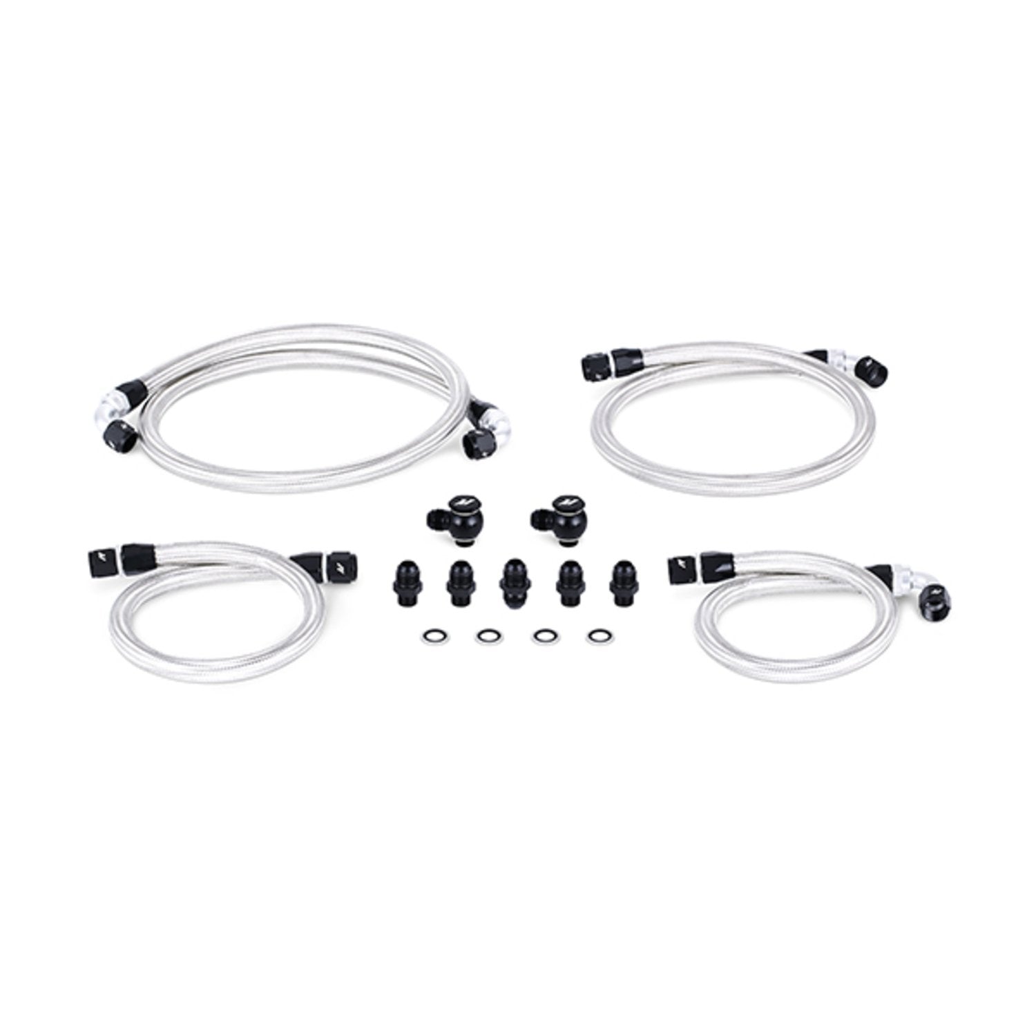 Mishimoto Oil Line Kit MMSBH-RX8-04K Fits Mazda RX-8 2004-2011 Silver