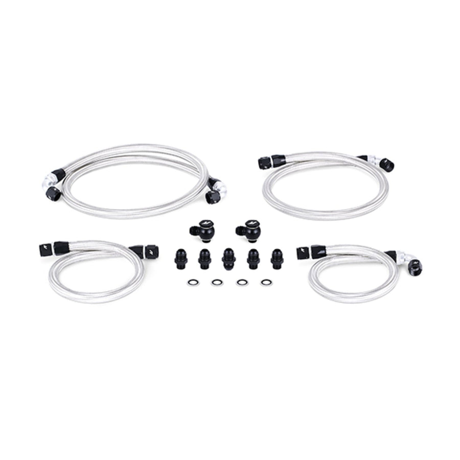 Mishimoto Oil Line Kit MMSBH-RX8-04K Fits Mazda RX-8 2004-2011 Silver