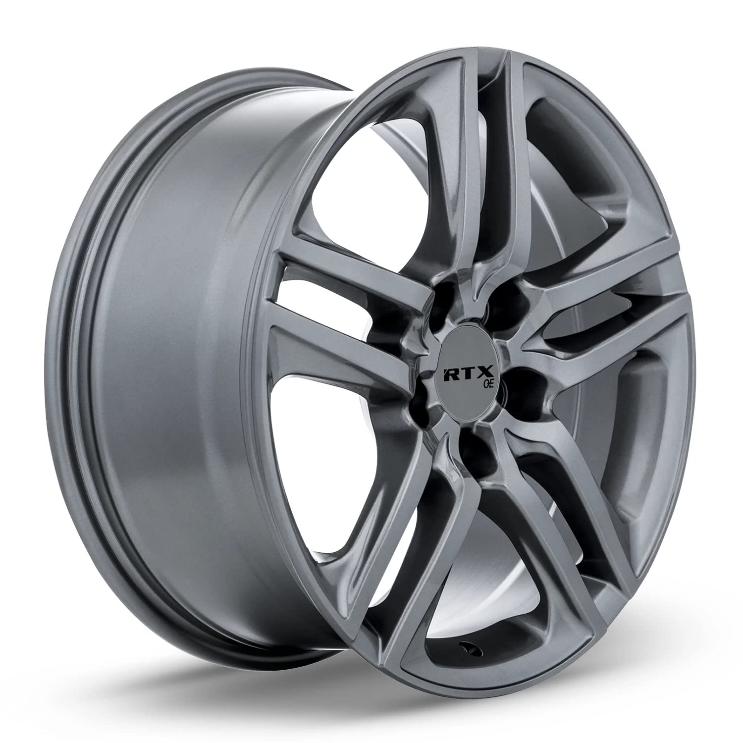 Custom RTX KITA Wheel - 18x8, 45 Offset, 5x114.3 Bolt Pattern, 64.1mm Hub - Gunmetal Rim