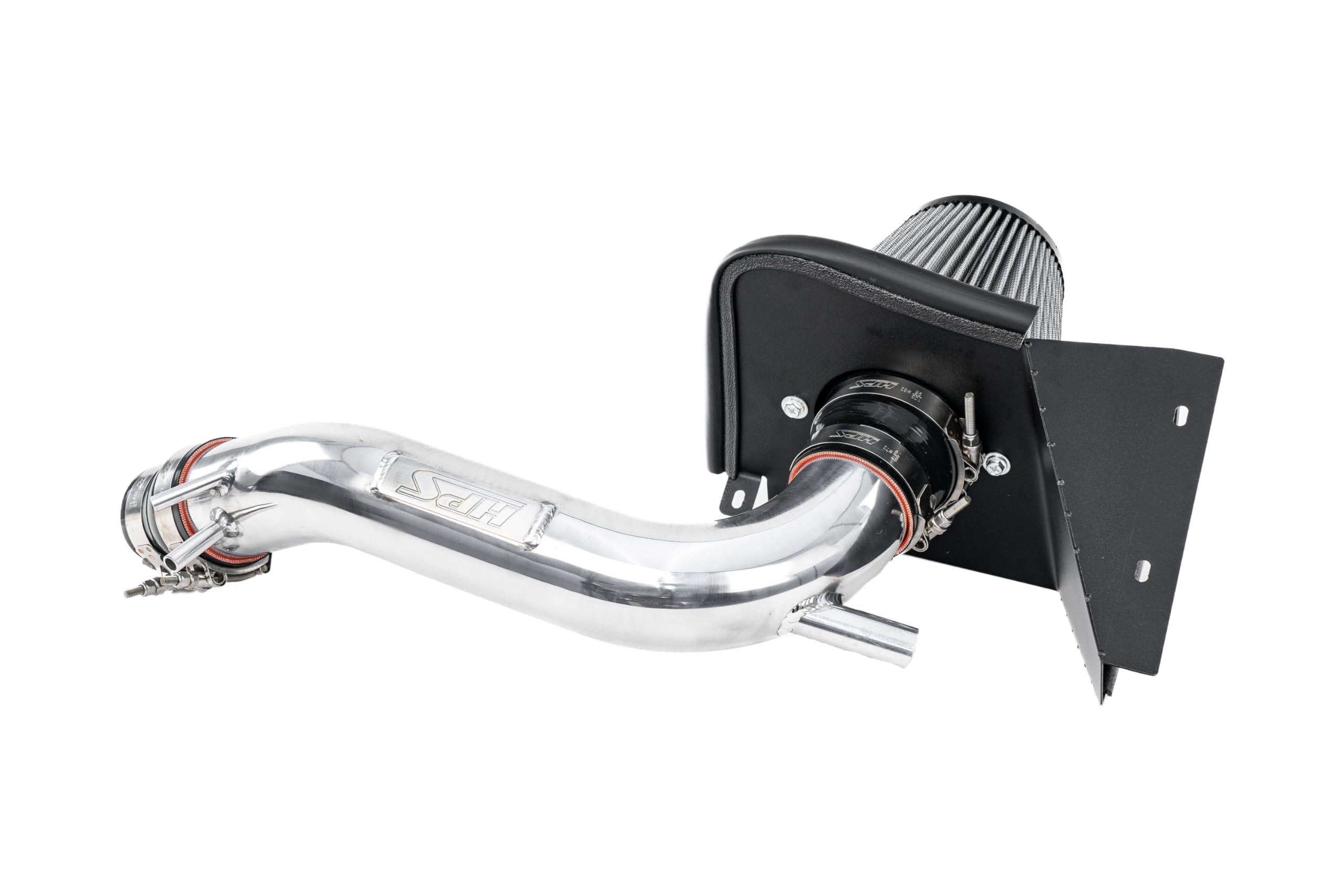 HPS Air Intake Kit Polished with Heat Shield Compatible for 2022-2023 Hyundai Kona N 2.0L Turbo, 827-721P