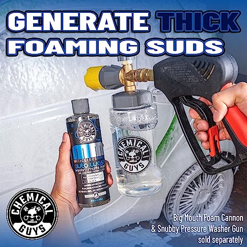 Chemical Guys Meticulous Matte Car Wash Soap – High Foaming Car Foam Soap for Foam Cannons, Guns and Buckets – Safe for Satin and Matte Paint Finishes, Scratch Free Cleaning, 16 oz Bubble Gum Scent