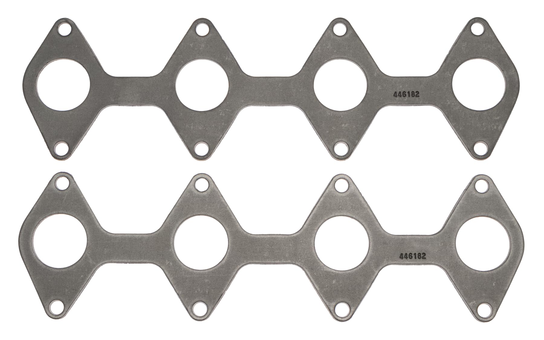 SCE Exhaust Gaskets Header/Manifold Gasket, 1.500 in Round Port, 0.150 in Thick, Graphite, Ford Modular, Pair