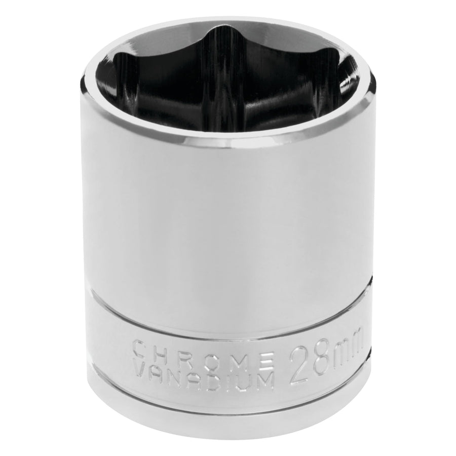 W32228 Performance Tool 1/2 Drive 28mm 6 Point Chrome Vanadium Socket