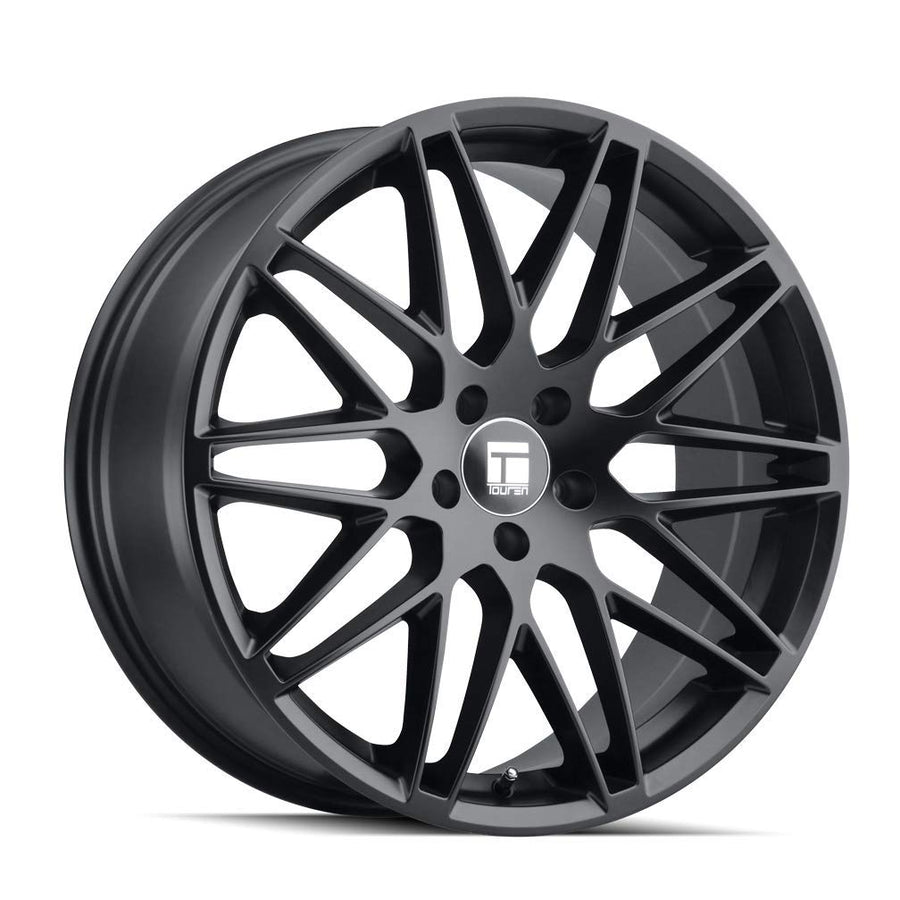 19x8.5 TR75, Bolt Pattern: 5x112/, Offset: 40, MATTE BLACK, set of 1