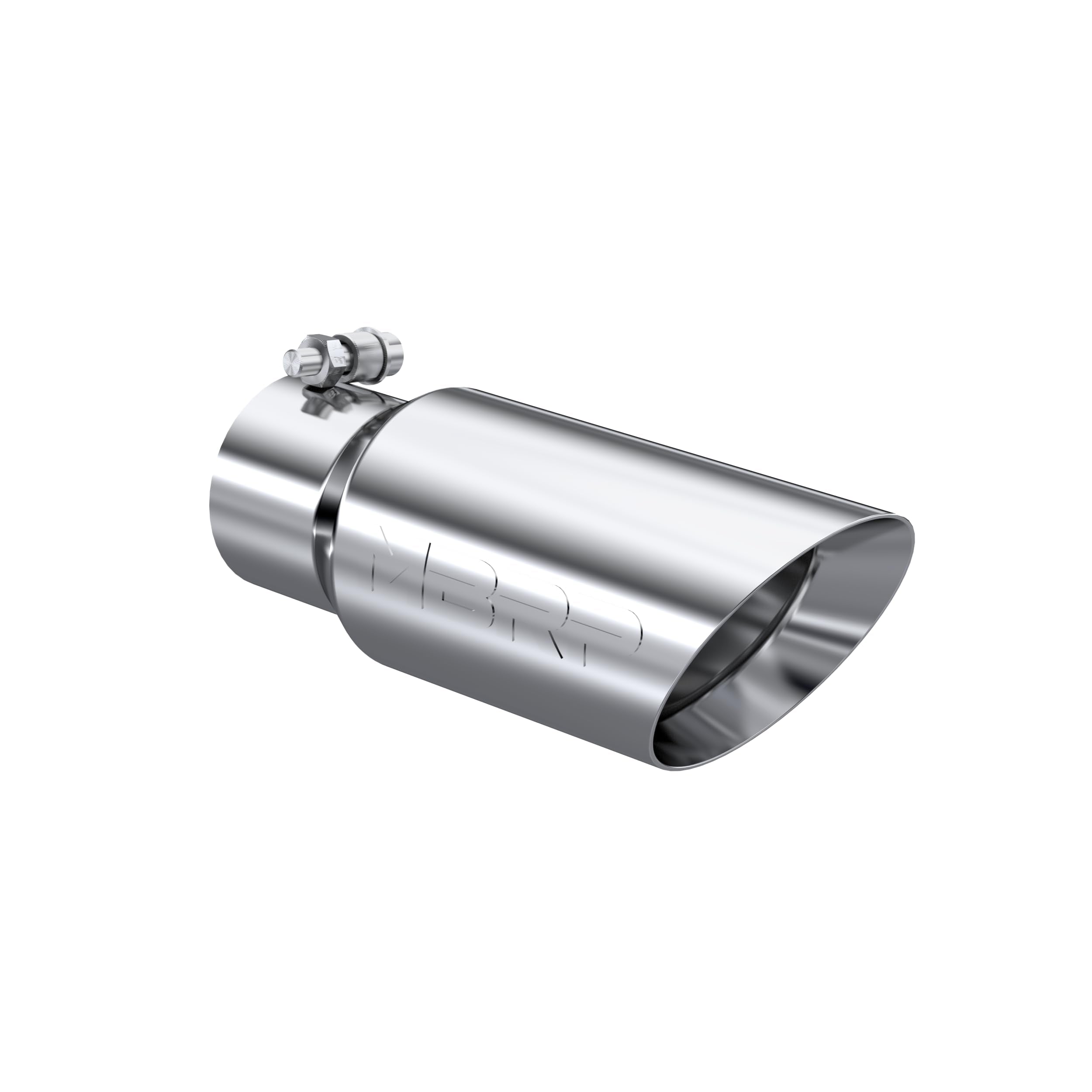 MBRP T304 Dual Wall Angled Tip, 4" O.D., 10" Length, 3" Inlet