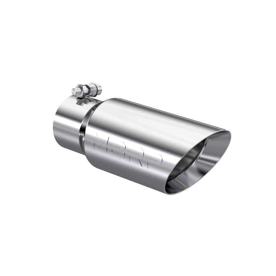 MBRP T304 Dual Wall Angled Tip, 4" O.D., 10" Length, 3" Inlet