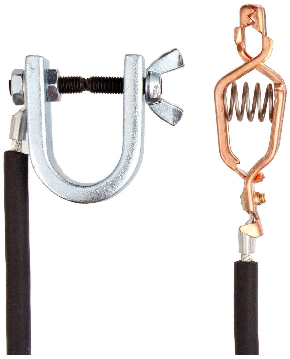3' Long Justrite Insulated Ground Wire with ''C'' Clamp and Clip