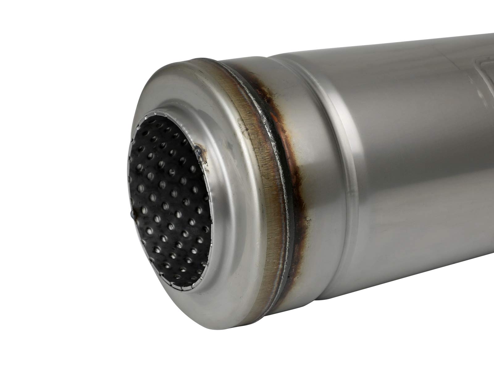 MACH Force-Xp Muffler aFe Power 49M30050, 3" Inlet/Outlet, Center/Center, 5" x 18" Round Body