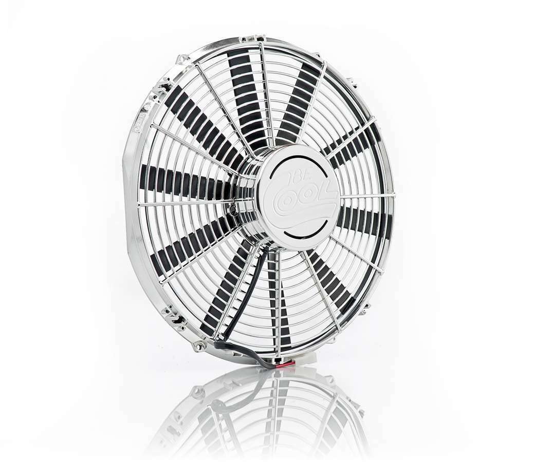 75033 Be Cool 16" Chrome Plated High-Torque Electric Puller Fan