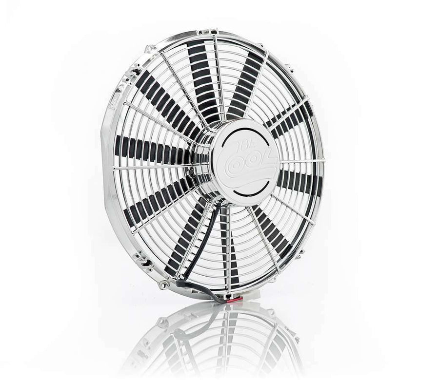75033 Be Cool 16" Chrome Plated High-Torque Electric Puller Fan