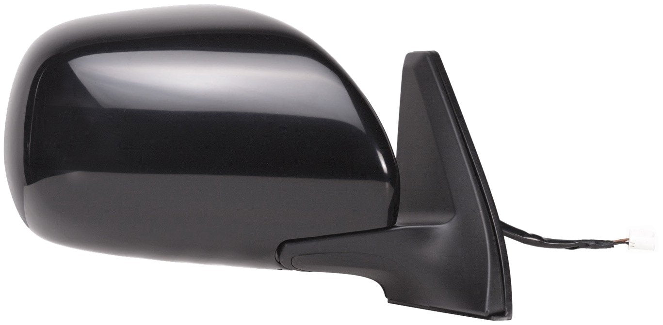 Mirror Passenger Side for Toyota 4runner, Black, Heated Power, Foldaway