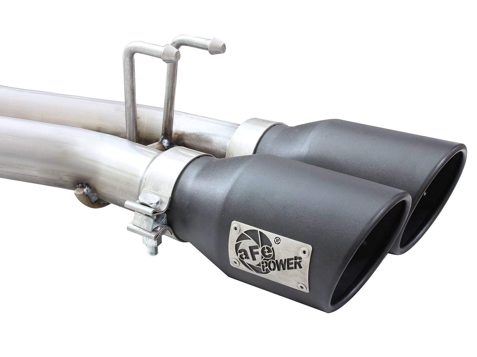 Rebel Series aFe Power 49-48054-B Stainless Steel Cat-Back Exhaust System (Black Tips)