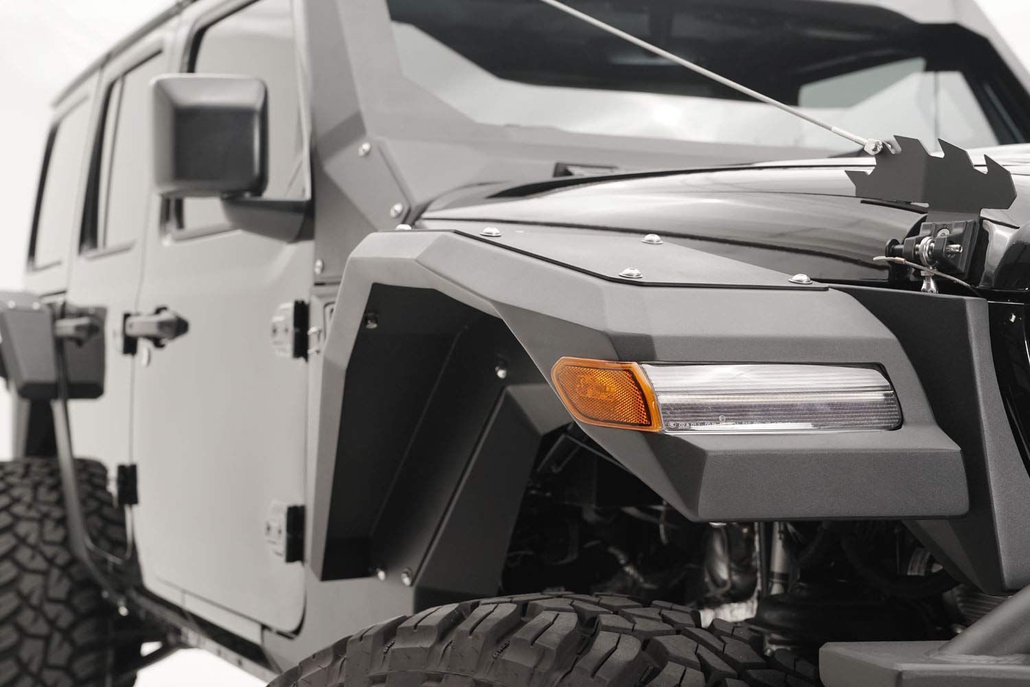 Fab Fours Integrated Light 18-C Jeep Jl Wide Flare with Base Fender
